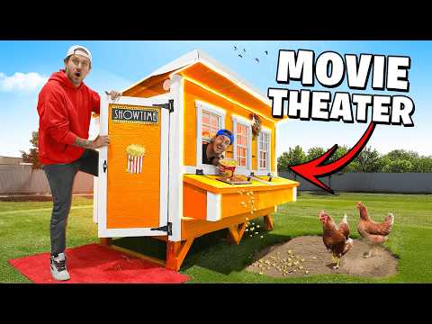 We Built a Movie Theater in a Chicken Coop!