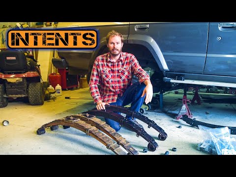 DIY Leaf spring install. 2 inch lift on a 60 series Landcruiser