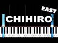 Billie Eilish CHIHIRO EASY Piano Tutorial