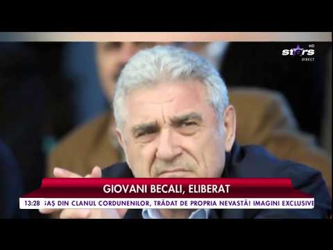 Giovani Becali, eliberat din închisoare