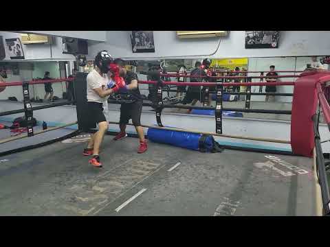Boxing Spar with Leslie Round 1