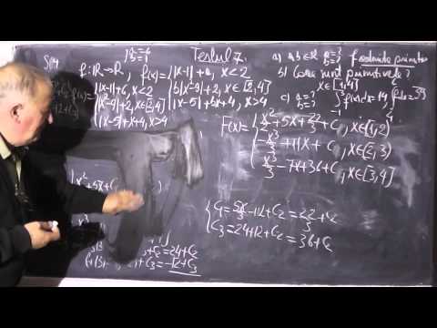 Lectia 284 - Modulul unei functii Continuitate Derivabilitate Integrale definite - Clasa 12