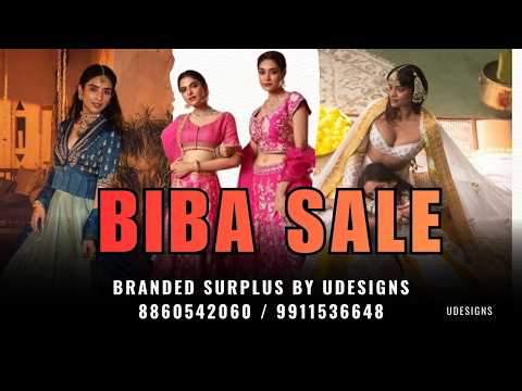 BIBA SKD || BIBA SALE || BEAUTIFUL UNSTITCHED SUITS THAKUR COLLECTION 