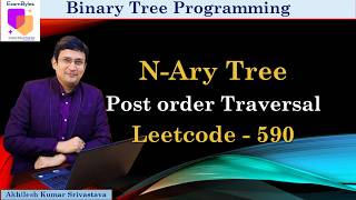 YouTube video 'Postorder traversal of N-ary Tree | LeetCode 590 | Easy Explanation + Code'