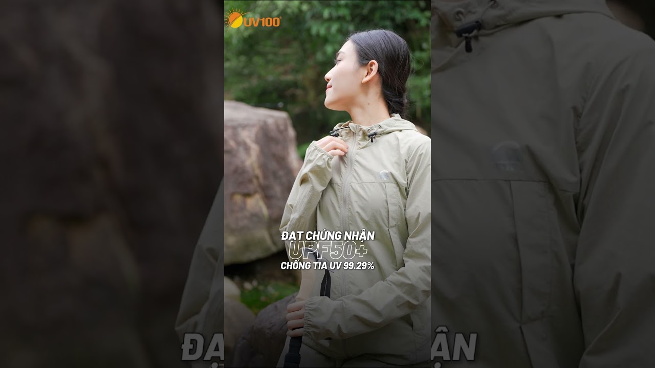 Áo khoác chống nắng dã ngoại nữ UV100 Suptex-REC TR AA24004