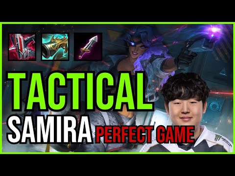 TACTICAL - SAMIRA vs. LUCIAN ADC | NA GRANDMASTER | PATCH 10.25 | QUADRAKILL