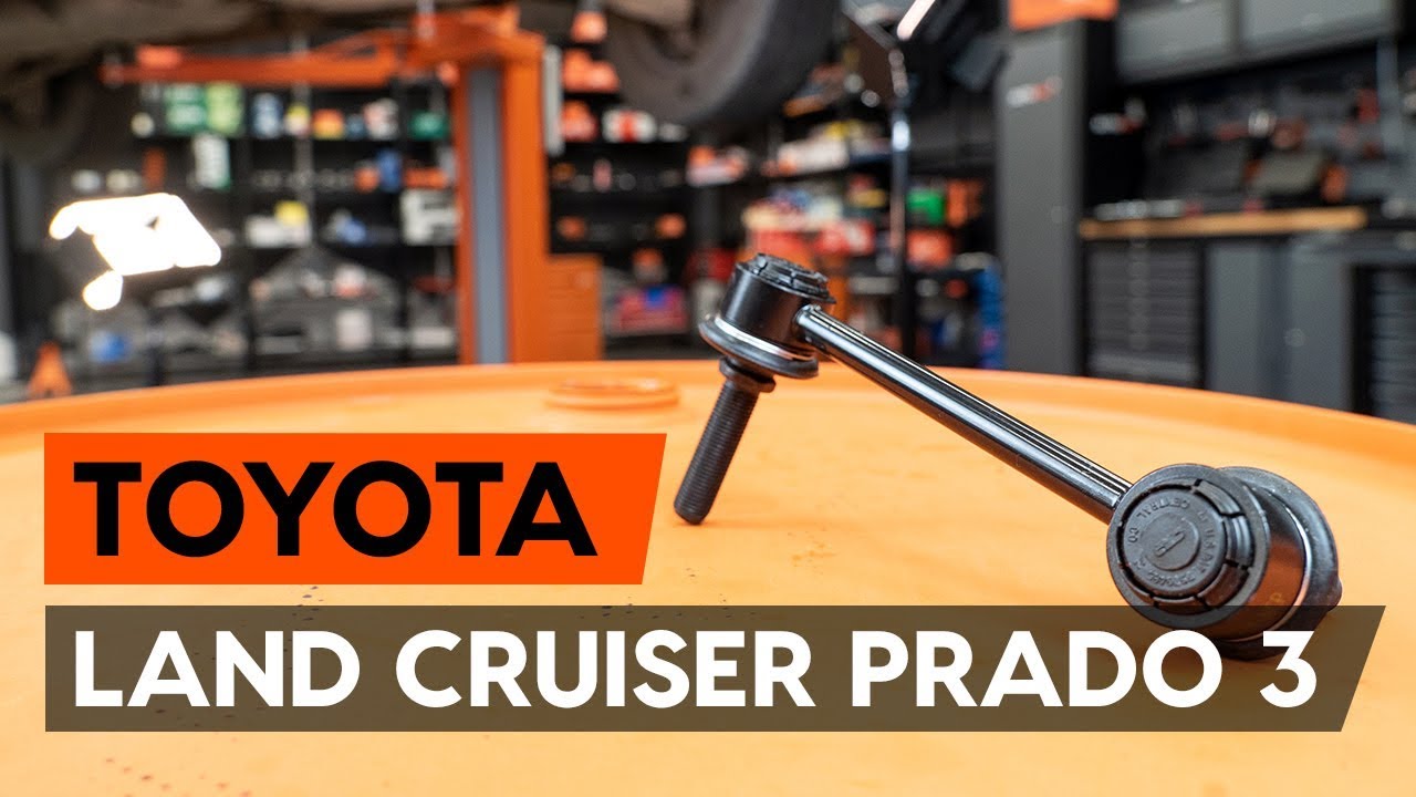 Byta stabilisatorstag fram på Toyota Prado J120 – utbytesguide