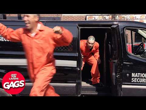 Crazy Video Inmates Escaping | Just For Laughs Gags