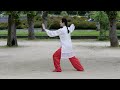 Yang Style Tai Chi Traditional Long Form Back View Demonstration 楊式太極拳傳統85式 全套�