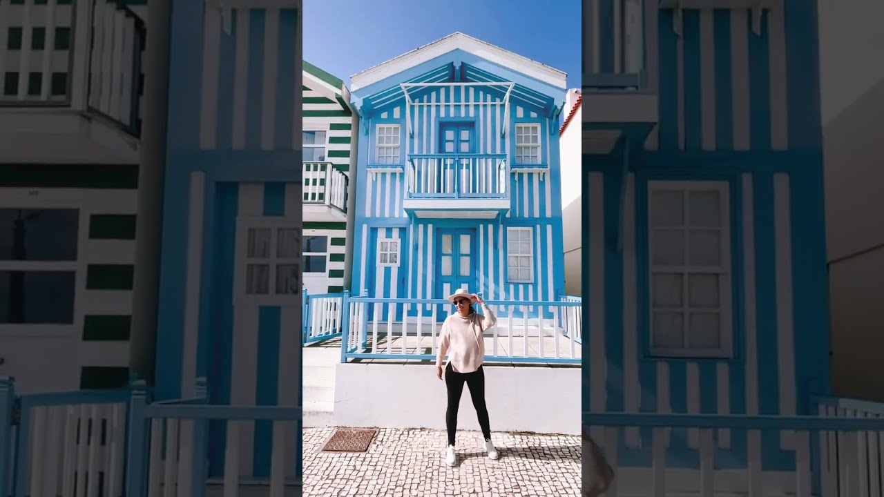 The colorful houses of Aveiro, Portugal