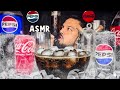ASMR COLA DRINKING SOUNDS COKE PEPSI Satisfying Drinking ICE COLD REAL SOUNDS NOTALKING