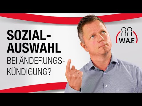 Änderungskündigung: Muss der Arbeitgeber eine Sozialauswahl treffen? | Betriebsrat Video