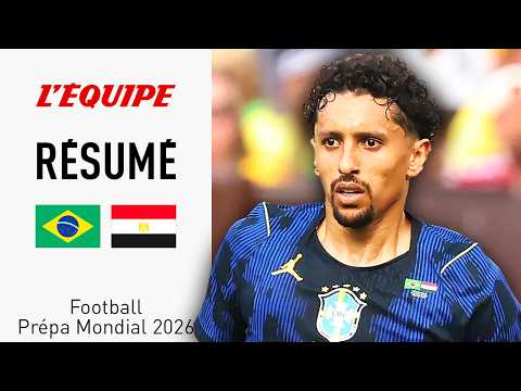 Prépa Mondial : Malgré une BOULETTE de Marquinhos, Endrick SAUVE le Brésil contre l’Égypte