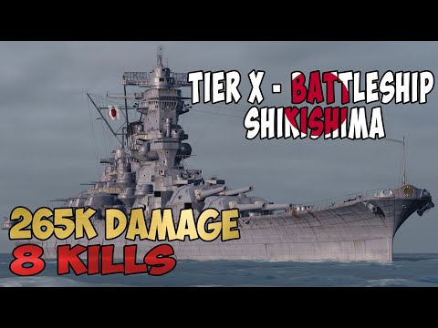 World of Warships | Shikishima | 8 KILLS | 265K Damage - Replay Gameplay
