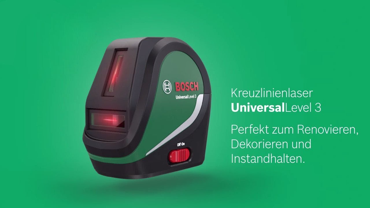 Bosch Laser à lignes croisées Universal Level 3 Maxi-Set