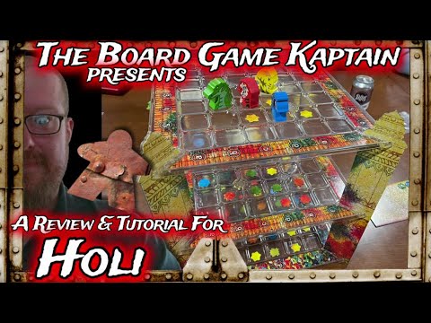 The Board Game Kaptain's Review & Tutorial for Holi: Festival of Colors