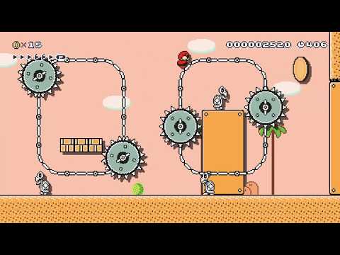 Saw & Order: Special Desert Unit by McMeaty - Super Mario Maker 2 - No Commentary 1ca