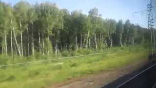 Вид из окна поезда на станцию Новки (Владимирской области) и