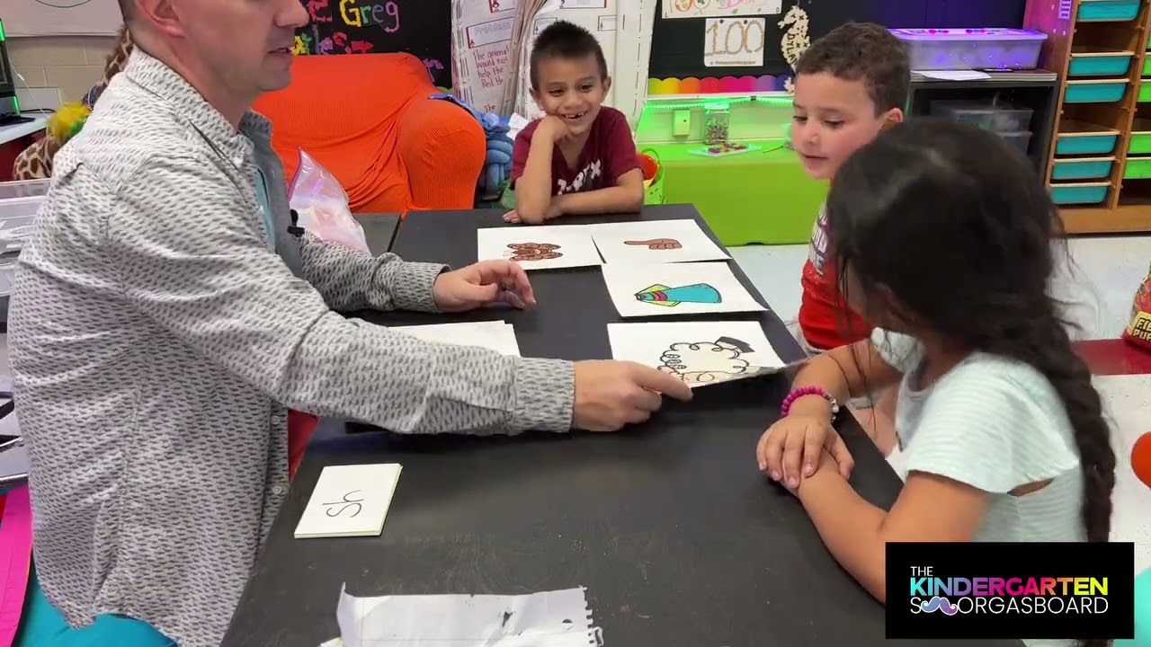 Digraph Picture Sorting Cards In Use