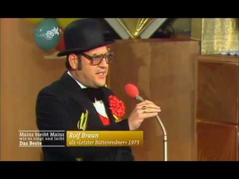 Rolf Braun - Der letzte Büttenredner & Sitzungspräsident 1973