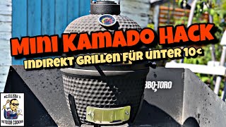 #188 - Mini Kamado Hack // Indirekt grillen mit Wasserschale für unter 10 Euro