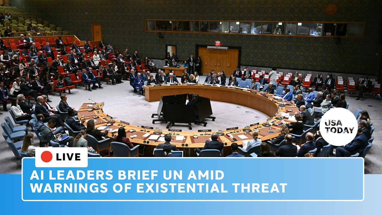 Live: AI leaders brief UN amid warnings of existential threat