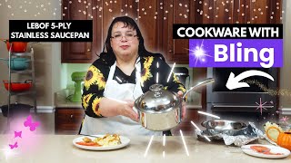 Cookware with Bling! Lebof 3-Quart Saucepan | 5-Ply Stainless Steel Review ✨💎