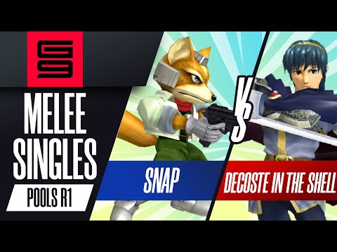 Snap (Fox) vs DeCoste in the Shell (Marth) - Melee Singles Pools Winners Semi-Final  - Genesis 9