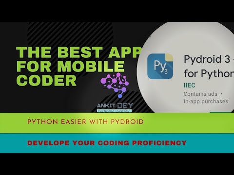 How To Run Python On Android Phones Python For Phoneeasy Pydroid App Python Tutorial