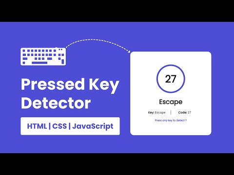 Pressed Key Detector In Javascript Keypress In Javascript Html Css Javascript Codingtails