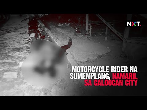 Motorcycle rider na sumemplang, namaril sa Caloocan City