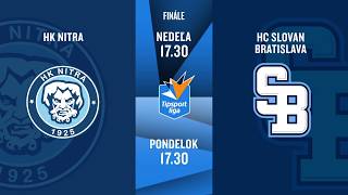 Hokej  Tipsport liga: HK Nitra - HC Slovan Bratislava (19.4. a 20.4.2026 na JOJ ŠPORT)