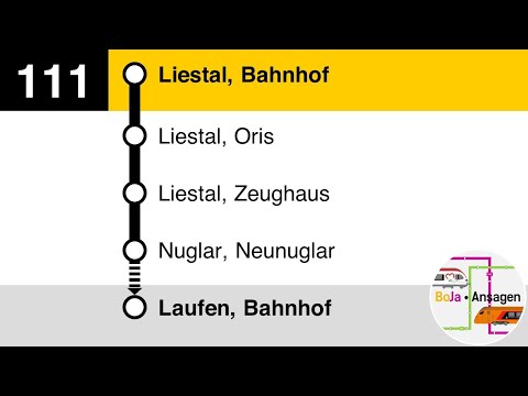 Postauto Ansagen | 111 Liestal - Nunningen - Laufen | BoJa Ansagen