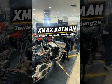 Yamaha XMAX 'Batman' ini jawara CustoMAXI 2026 Bandung, ubahannya gokil! 