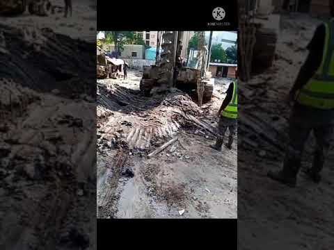 AMAZING!!! SEE HOW PILING IS DONE IN (NIGERIA)