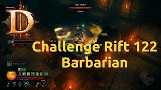 Diablo 3 - Challenge Rift - Challenge 122 - Barbarian - Smashed it