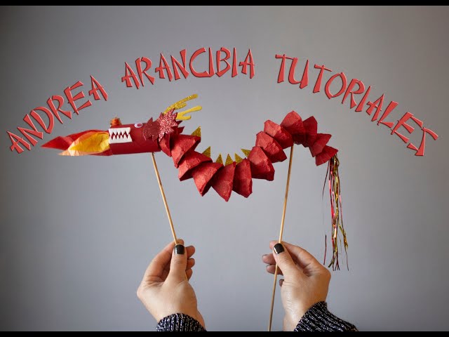 Vídeo relacionado con Dragón de año nuevo chino, dragón de papel creativo hecho a mano para Año Nuevo, kits creativos de marionetas, lunar, decoraciones multifuncionales para fiestas