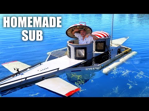 Diving My Homemade Submarine for the First Time Publicly!