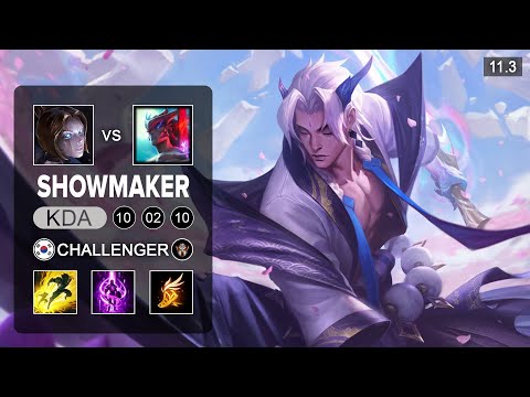 Showmaker Yone Mid vs Orianna - KR Challenger Patch 11.3
