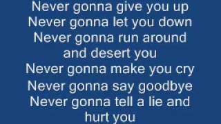 Never Gonna Give You Up By Rick Astley (AKA The Rick Roll Song) Lyrics