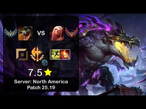 Renekton Top vs Vladimir - NA Challenger - Patch 25.19
