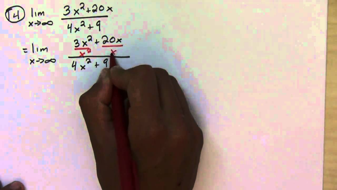 Finding Limits to Infinity Exercises 1