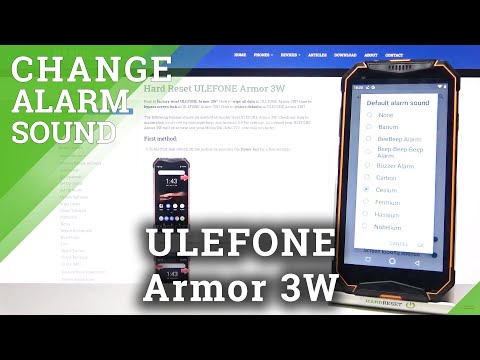 Open Default Alarm Sounds Settings in Ulefone Armor 3W – Discover Available Stock Alarm Sounds