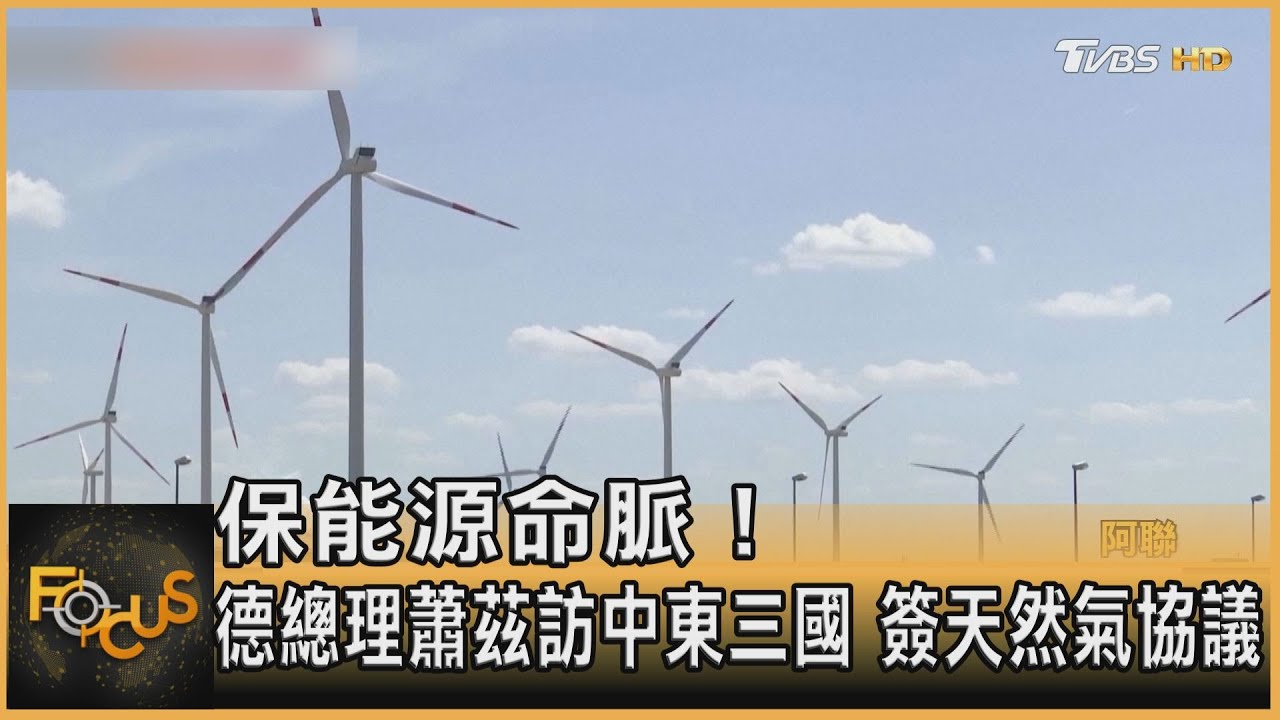 保能源命脈!德總理蕭茲訪中東三國 簽天然氣協議