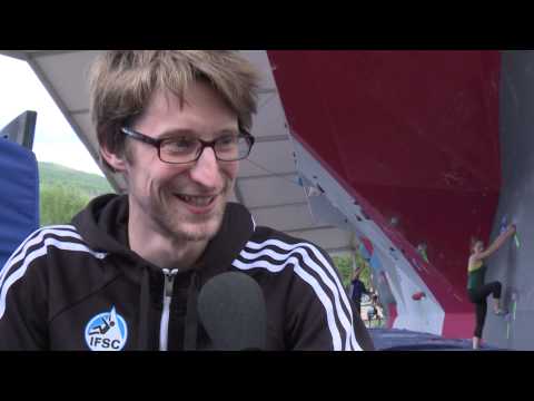 IFSC Climbing World Cup Vail 2014 - Interview with Martin Hamerrer