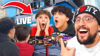 I Bought a Billboard in New York City... (Christmas Surprise)