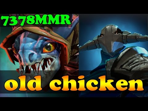 Dota 2 - old chicken 7378 MMR Plays Slark And Sven - Ranked Match Gameplay!