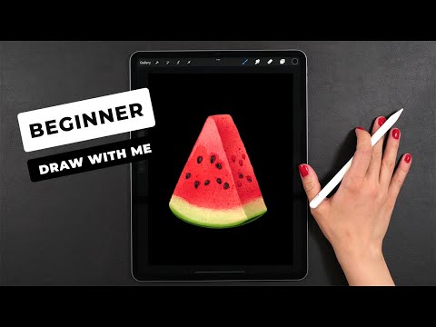 A REAL Procreate Beginner Tutorial 🍉 | Draw as a Professional Artist