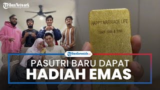 Pasutri Baru di Malaysia Diberi Kado Pernikahan Emas Batangan Seberat 1 Kg dari Teman-temannya