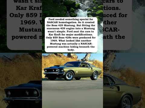 Thumbnail for Ford Built This Mustang for One Reason#Boss429 #Mustang #NASCAR #MuscleCars by Ford Mustang II, Ford Mustang, Ford Mustang I, Car, Muscle car